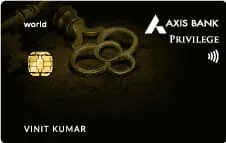 AXIS BANK PRIVILEGE Credit Card