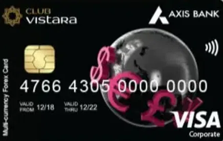 Club Vistara Forex Card