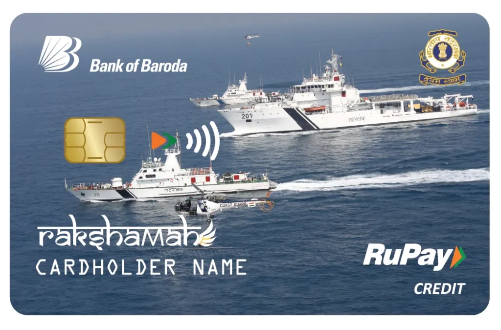 Indian Coast Guard Rakshamah BoB Credit Card