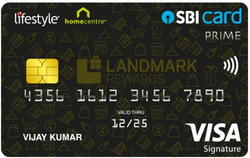 Lifestyle Home Centre SBI Card PRIME