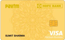 Paytm HDFC Bank Business Credit Card