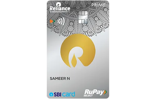 Reliance SBI Card PRIME