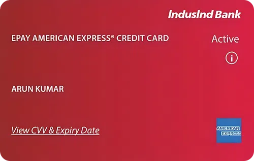 ePay Amex Credit Card